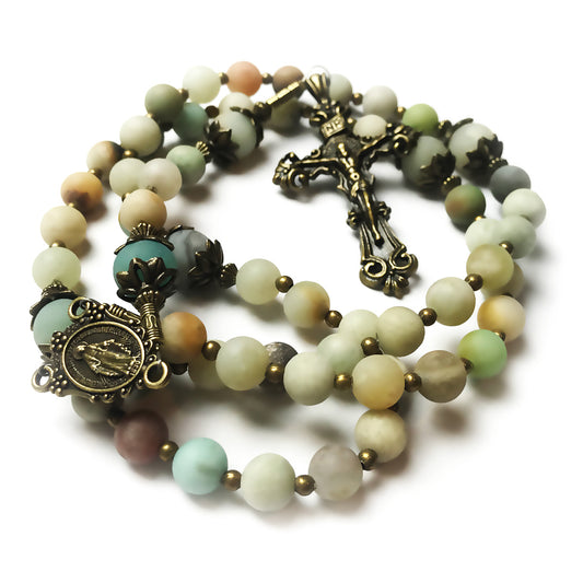 Amazonite Stone Rosary